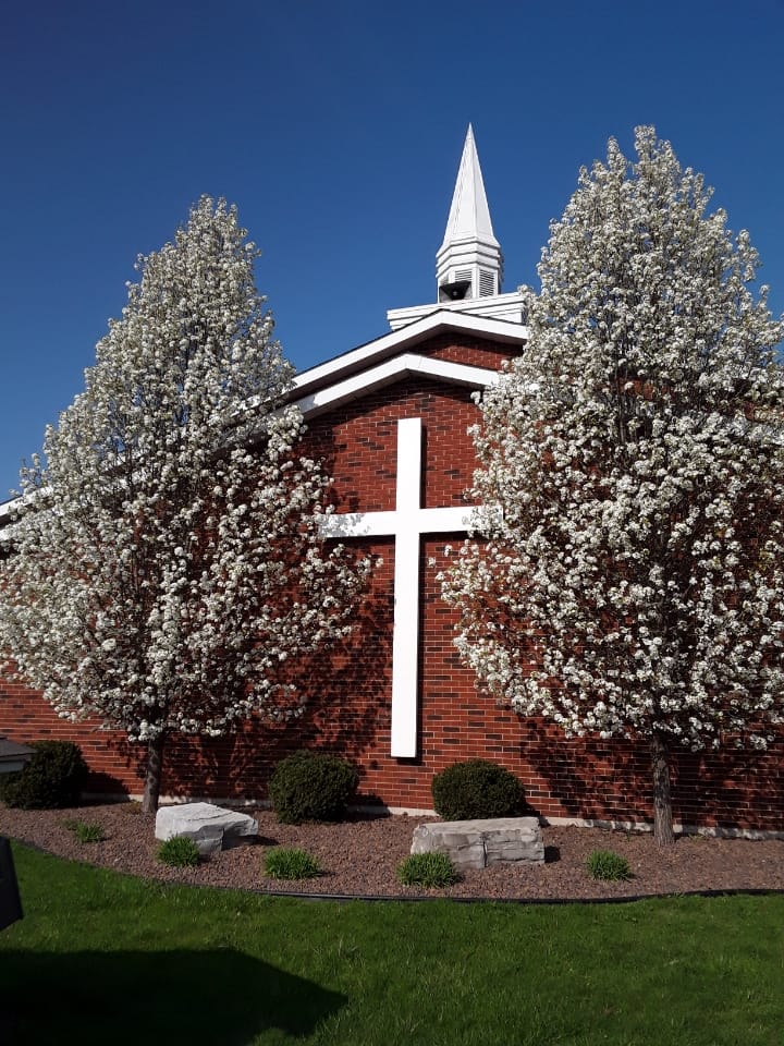 Welcoming entrance of West Oxford United Church, Ingersoll Ontario